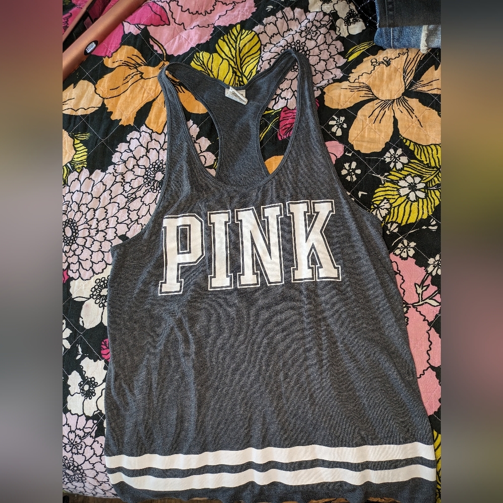 Pink workout tank